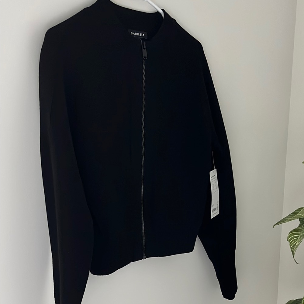 NWT Athleta Sequoia Size XXS Black Zip-Up Jacket